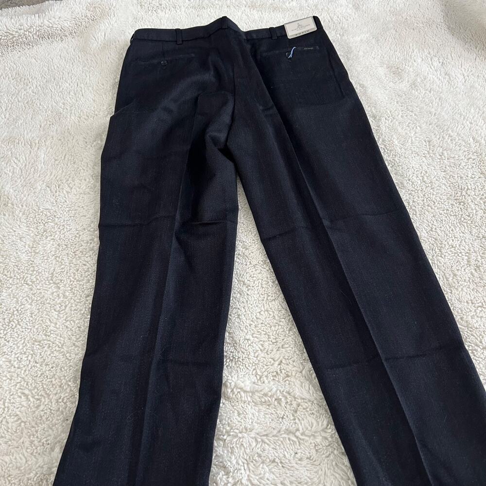Alex Cannon Men's Dress Pants Wool Black Sz 38x32 Office Work Career Business - Picture 3 of 7